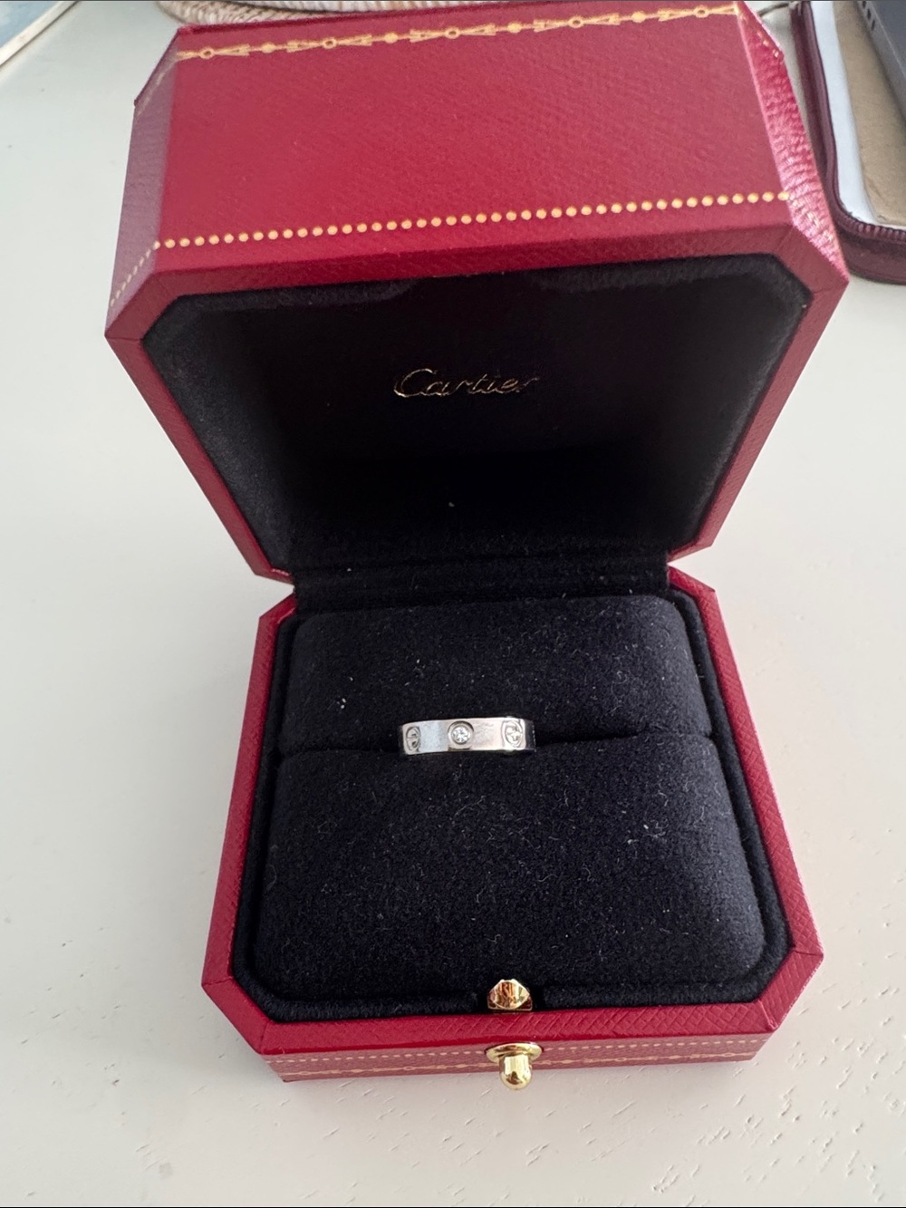 Cartier White Gold Diamond Love Ring